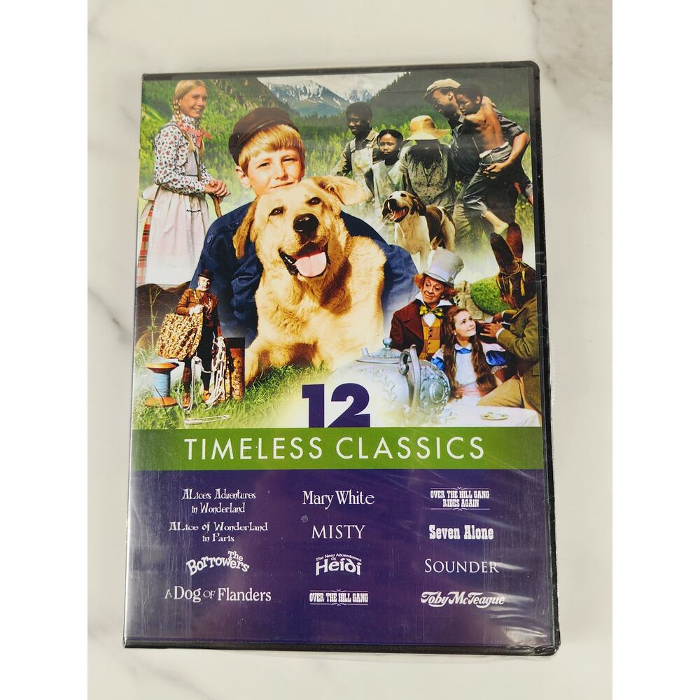 Movie 12 Timeless Classics DVD New Sealed 3 Disc Alice Adventures In Wonderland